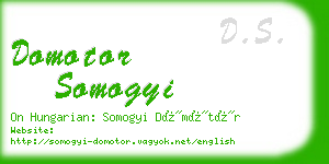 domotor somogyi business card
